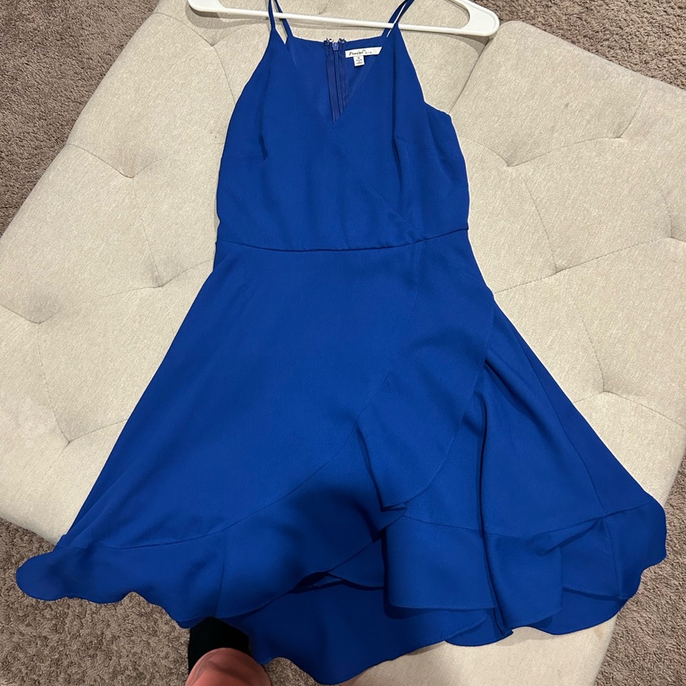 Papaya Royal Blue Mini Dress
